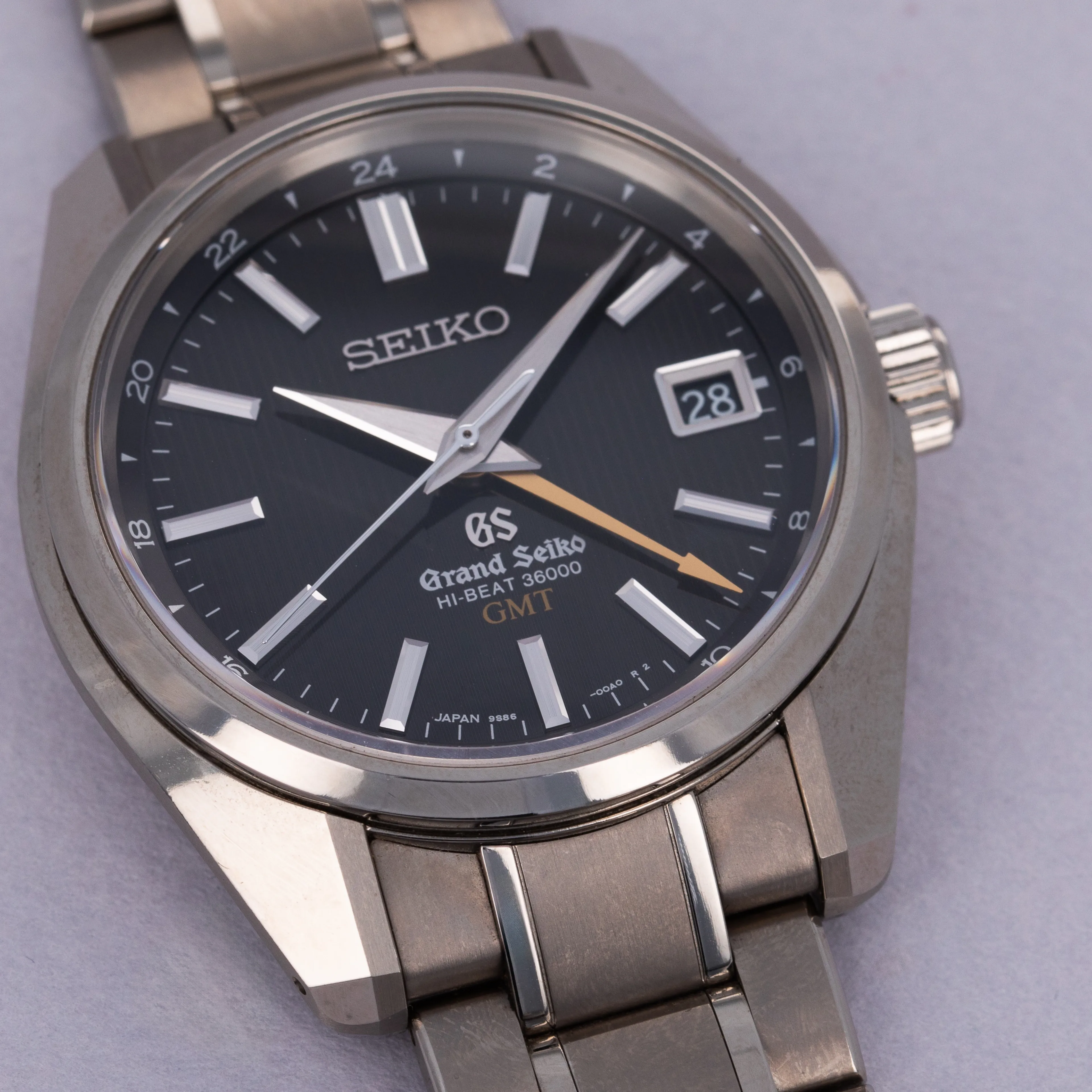 Grand Seiko Hi-Beat 36000 GMT SBGJ013 40.5mm Titanium Black 1