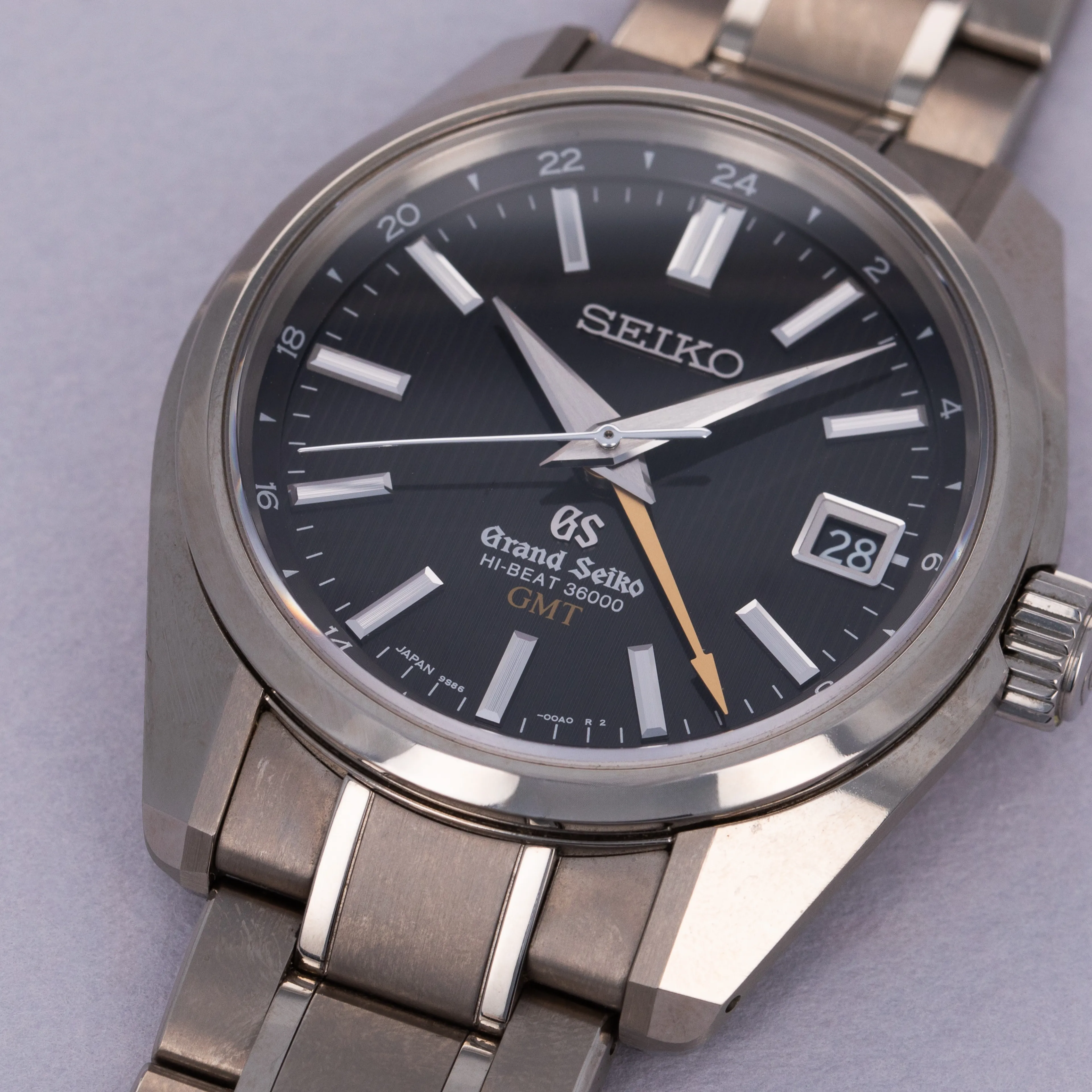 Grand Seiko Hi-Beat 36000 GMT SBGJ013 40.5mm Titanium Black 2