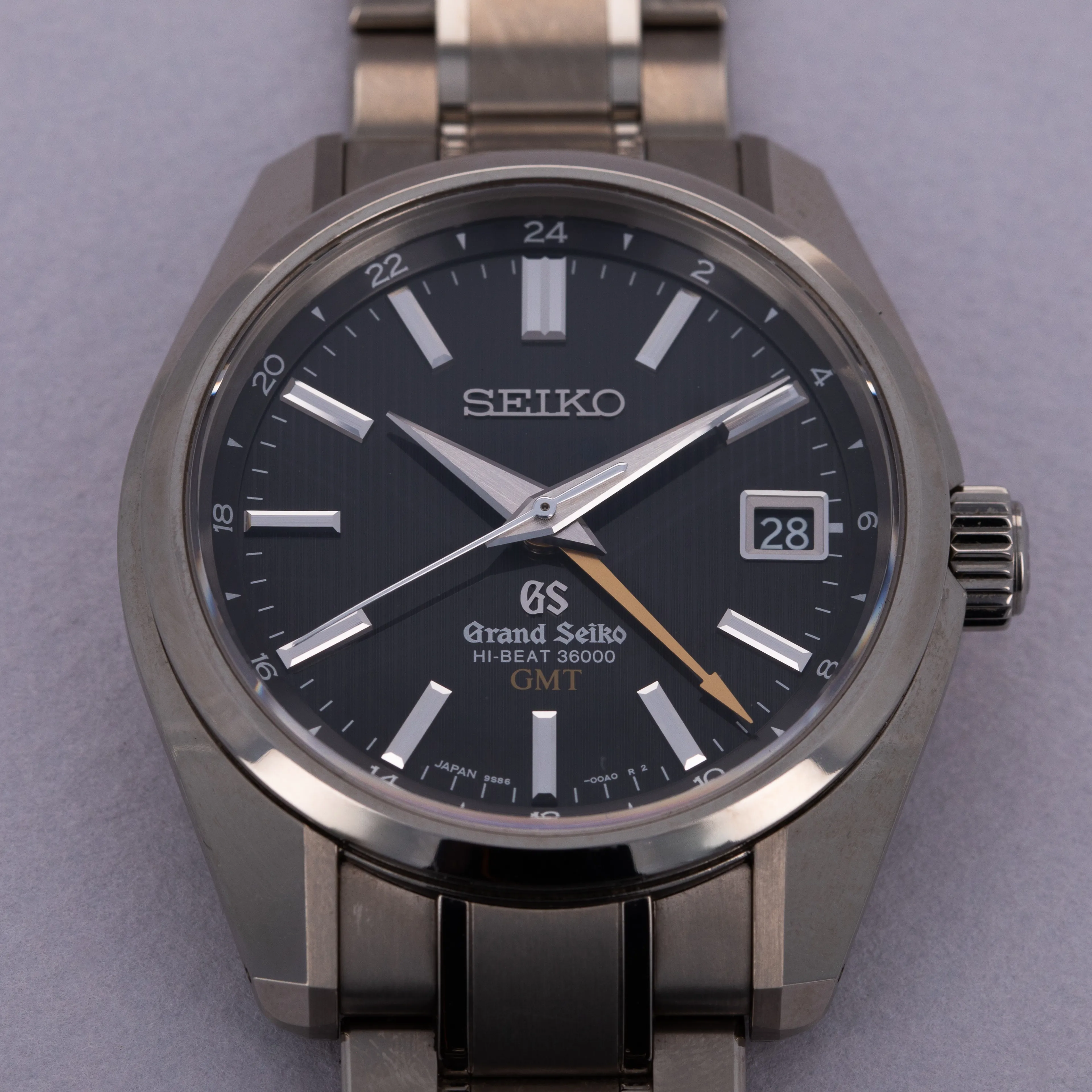 Grand Seiko Hi-Beat 36000 GMT SBGJ013 40.5mm Titanium Black 11