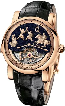 Ulysse Nardin Classic 786-82 42mm Rose gold Black / Painted