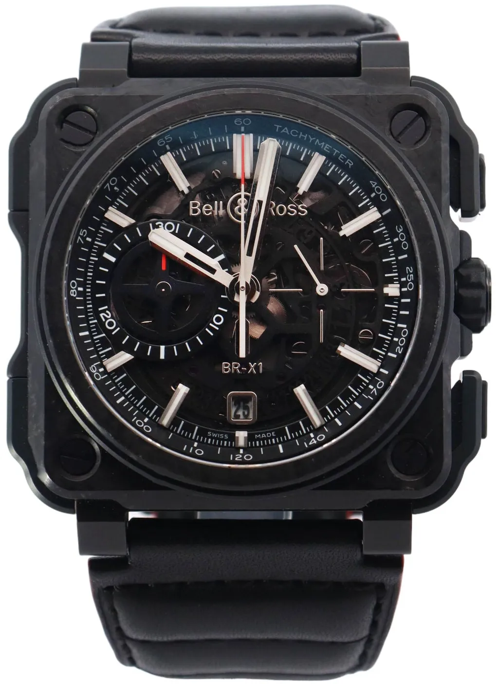 Bell & Ross BR-X1 BRX1-CE-CF-BLACK 48mm Forged Carbon Fiber Skeleton