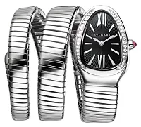 Bulgari Serpenti 103433 35mm Stainless steel Black