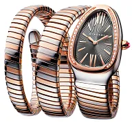 Bulgari Serpenti 102680 SP35C14SPGD.2T 35mm Rose gold and Stainless steel Gray