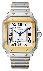 Cartier Santos W2SA0016 35mm Yellow gold and Stainless steel Silver