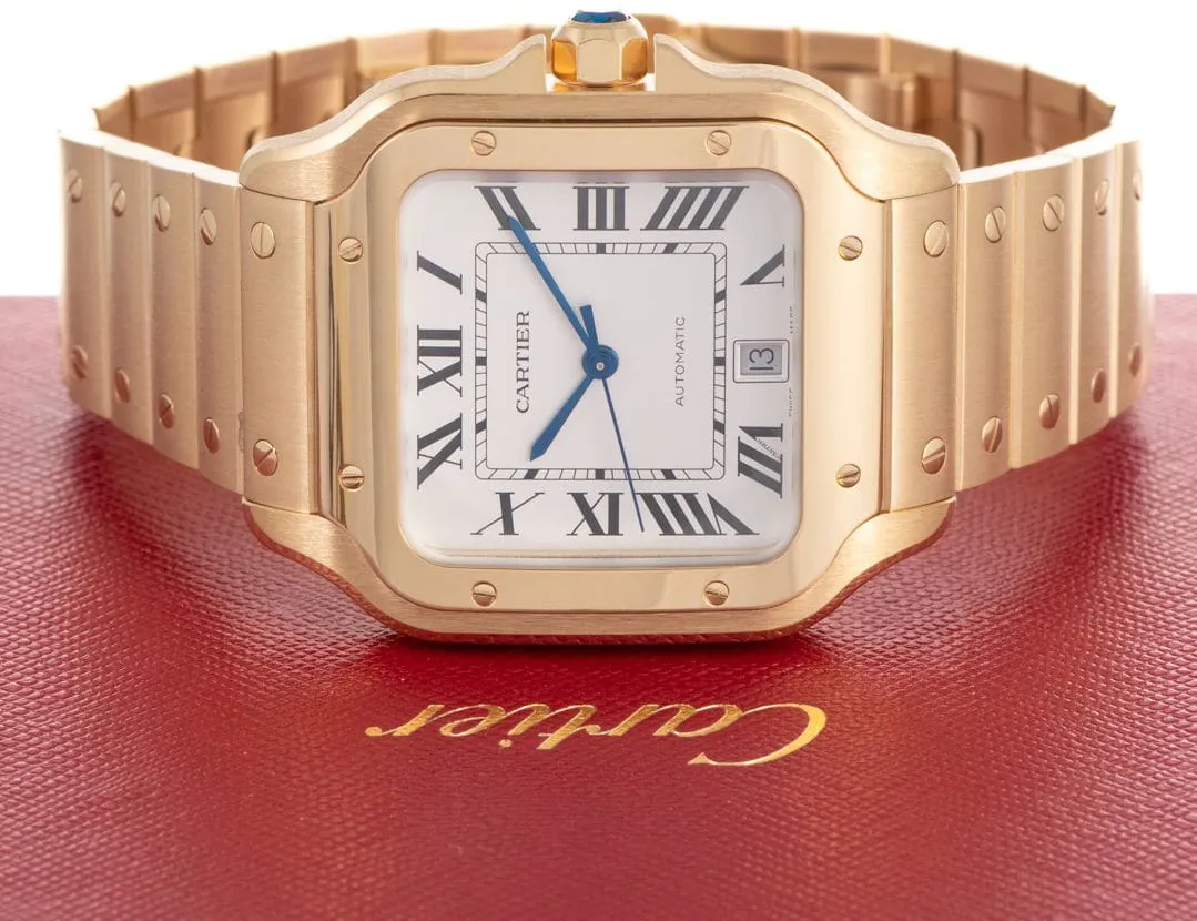 Cartier Santos WGSA0029 40mm Yellow gold Silver 1