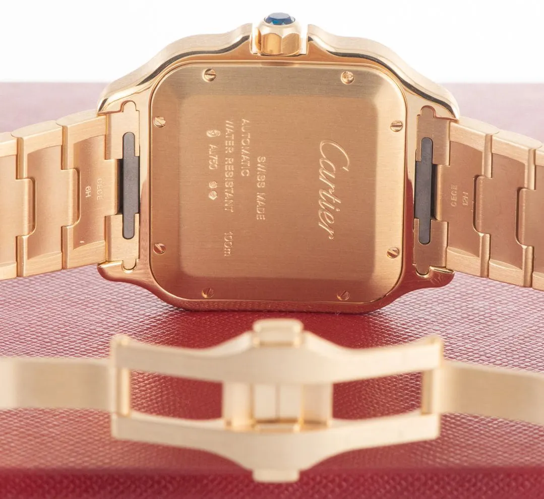 Cartier Santos WGSA0029 40mm Yellow gold Silver 2