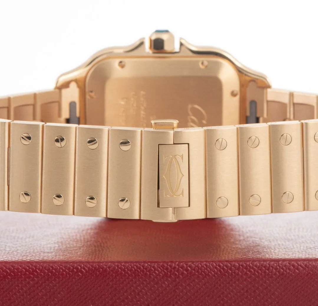 Cartier Santos WGSA0029 40mm Yellow gold Silver 3