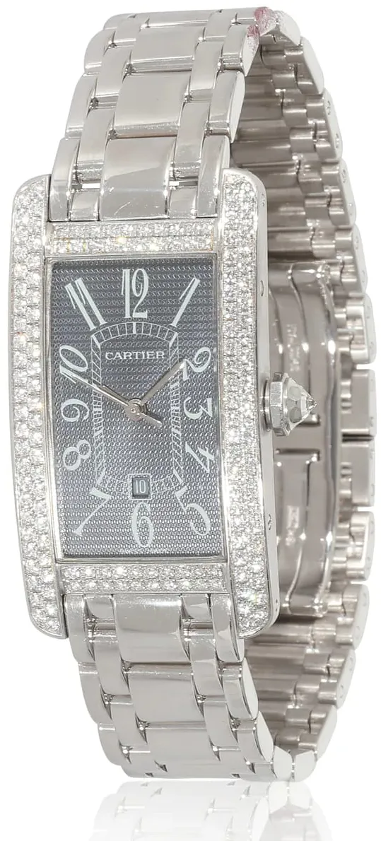 Cartier Tank Américaine 2490 22.5mm White gold Gray