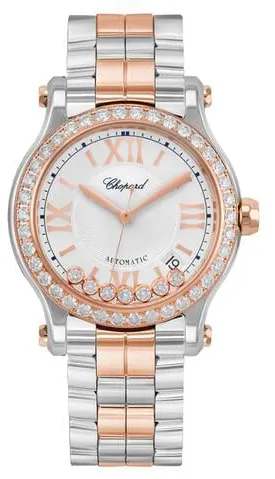 Chopard Happy Sport 278559-6025 36mm Yellow gold and stainless steel Silver