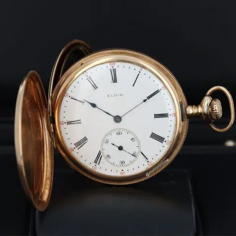 Elgin 44.5mm Yellow gold White