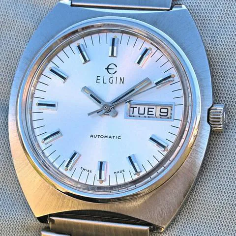 Elgin 42mm Stainless steel Silver