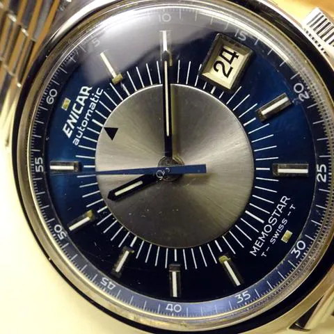 Enicar 298-01-01 40mm Stainless steel Blue 4