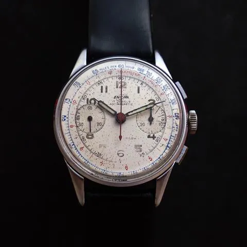 Enicar 1005CH 34mm Silver