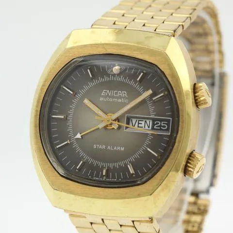 Enicar 508-01-01 37.5mm Yellow gold and Stainless steel Bronze