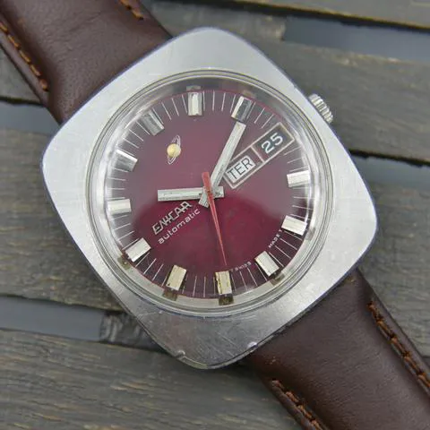 Enicar 147-01-21 38mm Stainless steel Bordeaux