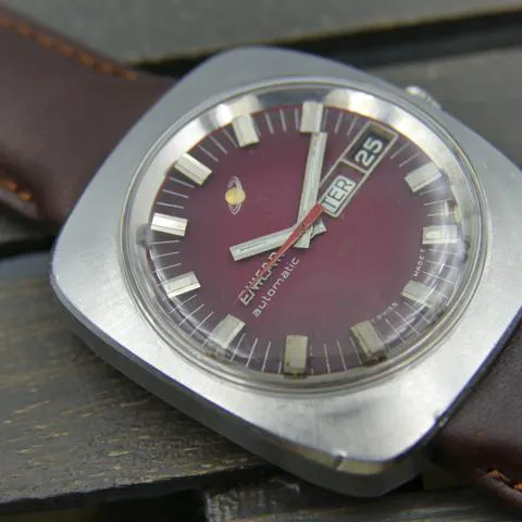 Enicar 147-01-21 38mm Stainless steel Bordeaux 9