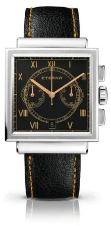 Eterna Heritage 1938.41.45.1250 36mm Stainless steel Black