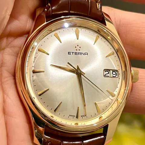 Eterna Heritage 7630.69.10.1185 42mm Rose gold Silver