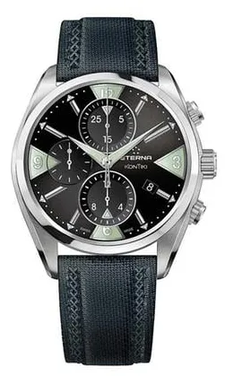 Eterna Kontiki 42mm Stainless steel Black