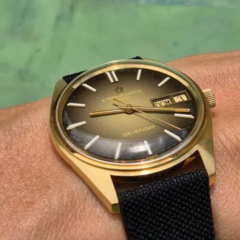 Eterna Eterna-Matic 34mm Yellow gold Brown 10