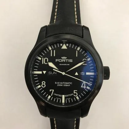 Fortis B-42 Flieger FORTIS656.18.81L 42mm Stainless steel Black