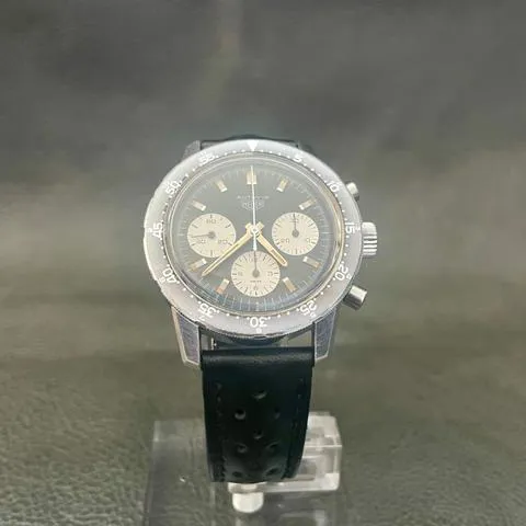 Heuer 2446C 40mm Stainless steel Black