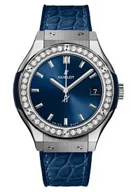 Hublot Classic Fusion 581.NX.7170.LR.1104 33mm Titanium Blue