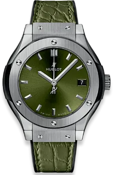 Hublot Classic Fusion 581.NX.8970.LR 33mm Titanium Green