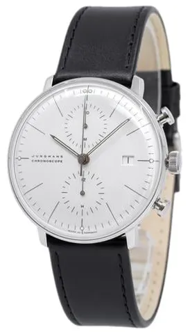 Junghans max bill Chronoscope 027/4600.02 40mm Stainless steel White 5