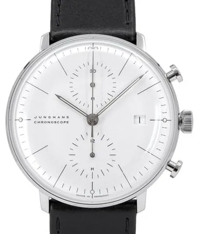 Junghans max bill Chronoscope 027/4600.02 40mm Stainless steel White 8