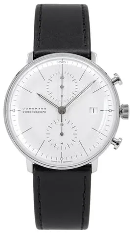 Junghans max bill Chronoscope 027/4600.02 40mm Stainless steel White 1