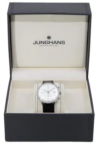 Junghans max bill Chronoscope 027/4600.02 40mm Stainless steel White 3