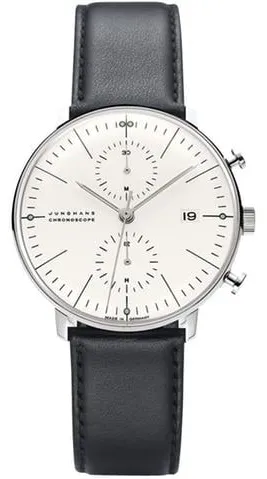 Junghans max bill Chronoscope 027/4600.02 40mm Stainless steel White