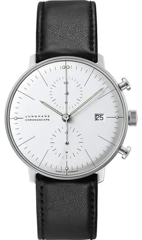 Junghans max bill Chronoscope 027/4600.02 40mm Stainless steel White