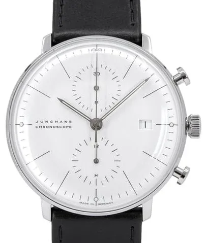 Junghans max bill Chronoscope 027/4600.02 40mm Stainless steel White