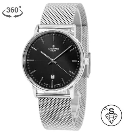 Junghans Milano 014/4061.44 37mm Stainless steel Black