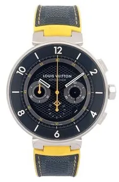 Louis Vuitton Q8D40Z 44mm Stainless steel Black