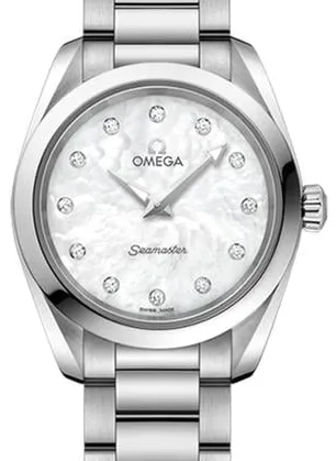 Omega Aqua Terra 220.10.28.60.55.001 28mm Stainless steel White