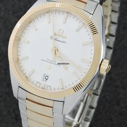 Omega Globemaster 130.20.39.21.02.001 39mm Yellow gold and Stainless steel Silver