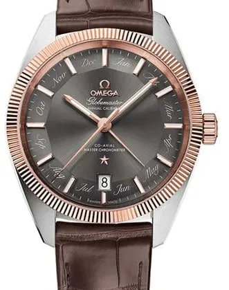 Omega Globemaster 130.23.41.22.06.001 41mm Yellow gold and Stainless steel Gray