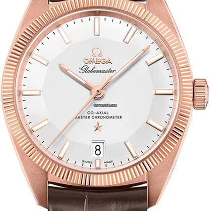 Omega Globemaster 130.53.39.21.02.001 39mm Rose gold Silver