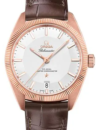 Omega Globemaster 130.53.39.21.02.001 39mm Rose gold Silver