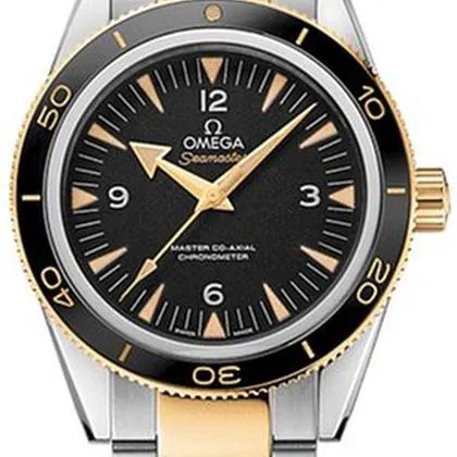 Omega Seamaster 300 233.20.41.21.01.002 41mm Yellow gold and Stainless steel Black