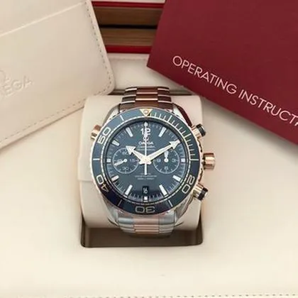 Omega Seamaster Planet Ocean 215.20.46.51.03.001 45.5mm Yellow gold and Stainless steel Blue