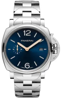 Panerai Luminor Marina PAM 01124 Stainless steel Blue