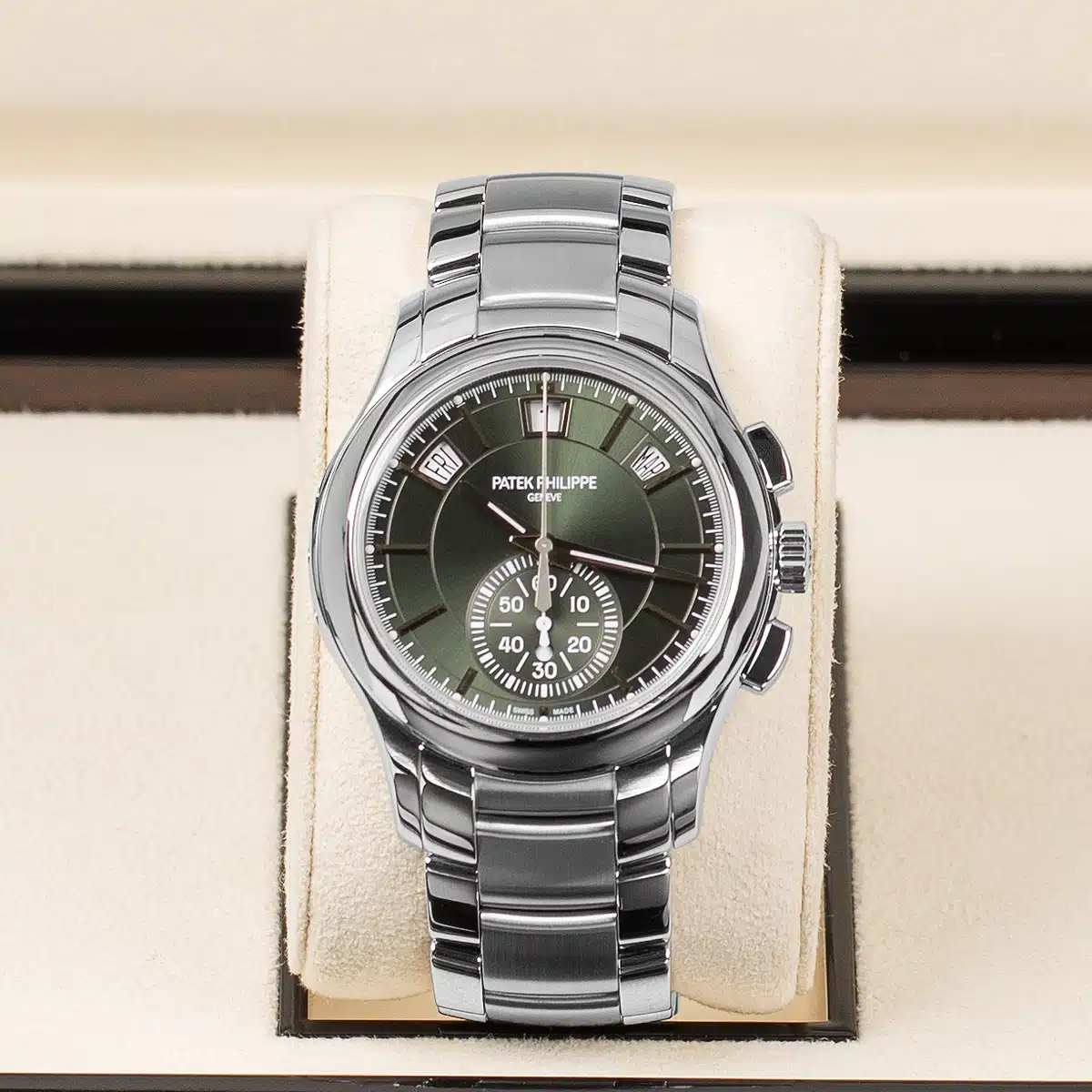 Patek Philippe Annual Calendar Chronograph 5905/1A-001 42mm Stainless steel Green 1