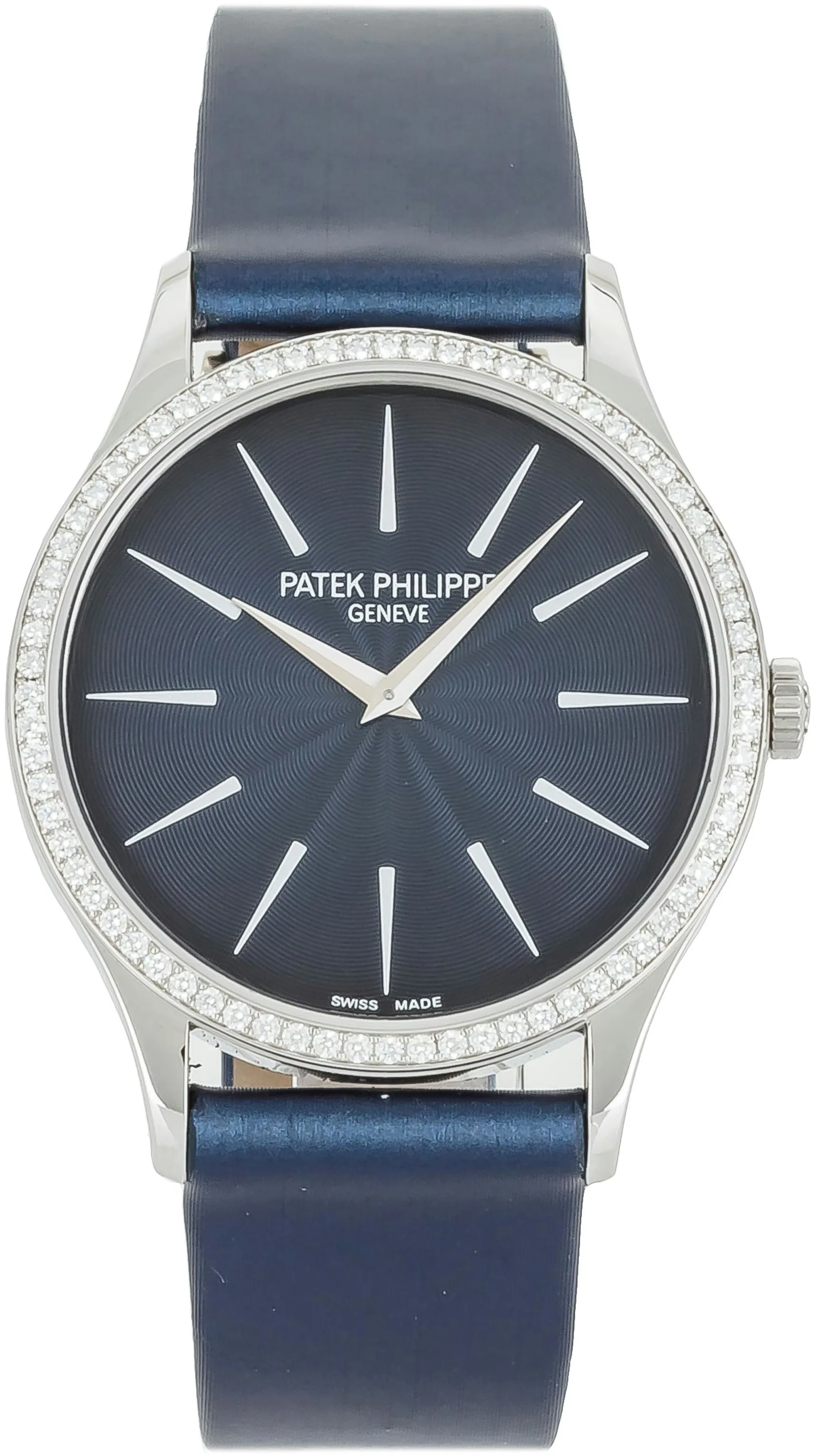 Patek Philippe Calatrava 4897G-001 33mm White gold Blue