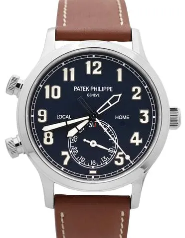 Patek Philippe Calatrava Pilot Travel Time 5524G-001 42mm White gold Blue