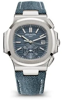 Patek Philippe Nautilus 5980/60G-001 40.5mm White gold Blue