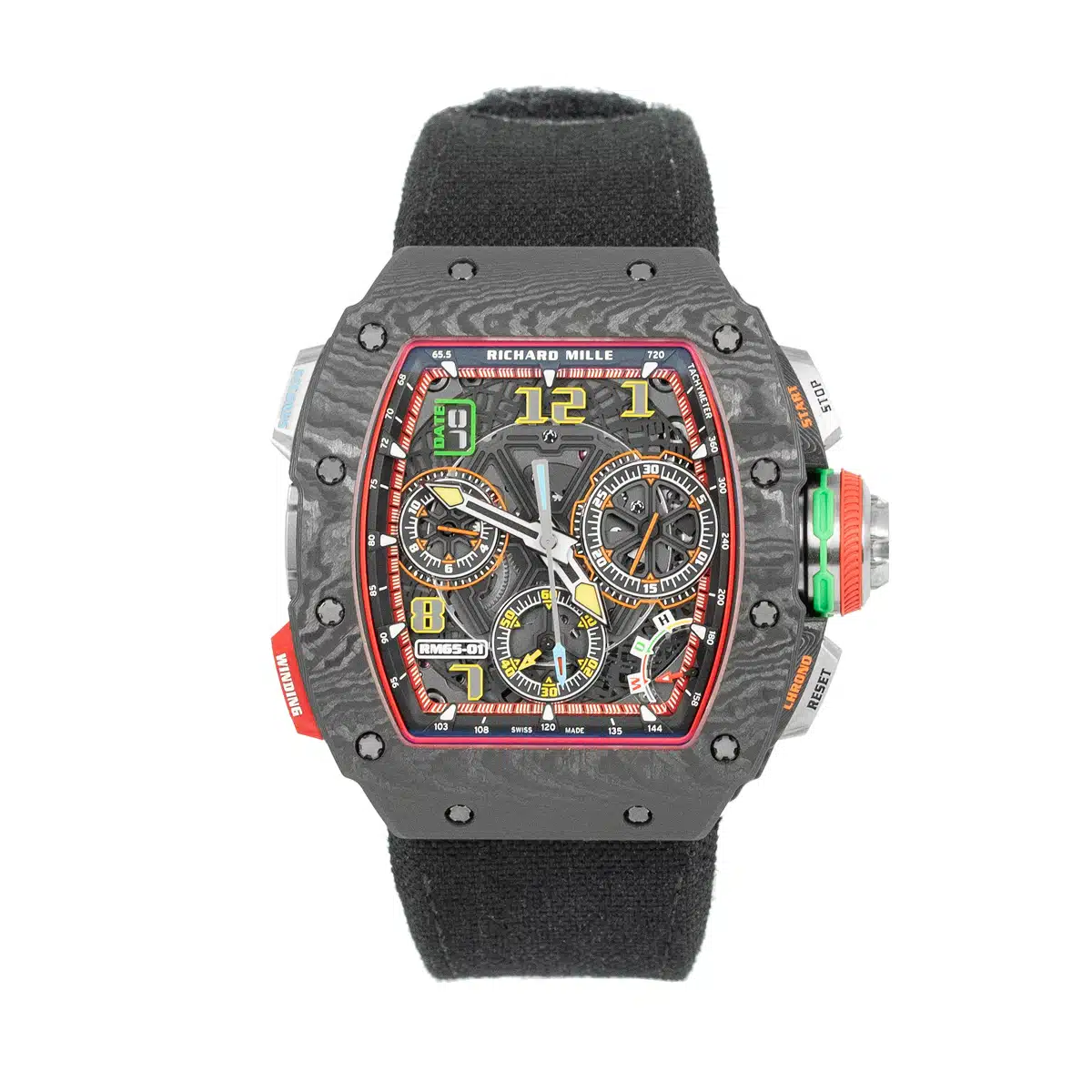 Richard Mille RM65-01 44.5mm Carbon Skeletonized Black